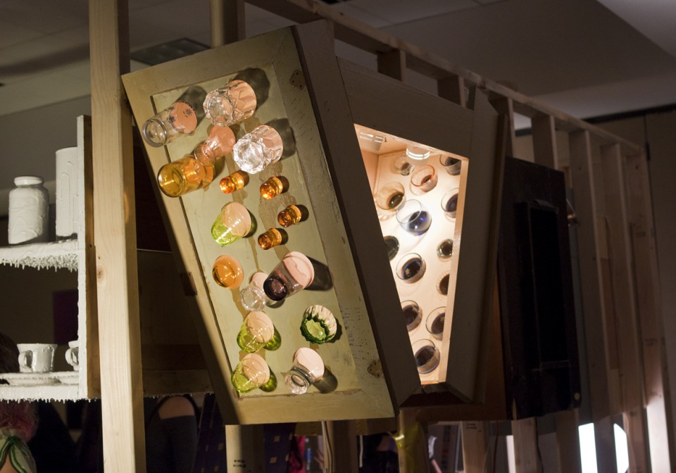 Lamp? Glass Storage? Creative Cabinet? We'll let you decide. 